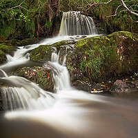 Buy canvas prints of autumn waterfall by Alan Tunnicliffe