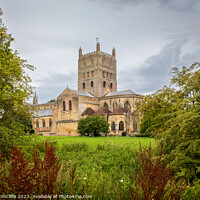 Buy canvas prints of Tewkesbury abbey by Alan Tunnicliffe