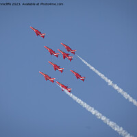 Buy canvas prints of Red Arrows by Alan Tunnicliffe