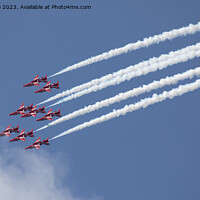 Buy canvas prints of Red arrows by Alan Tunnicliffe