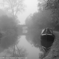 Buy canvas prints of Mono canal scene by Alan Tunnicliffe