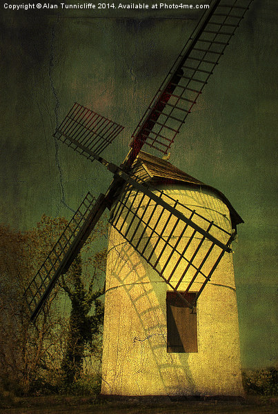 Majestic Ashton Windmill Picture Board by Alan Tunnicliffe