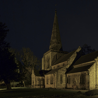 Buy canvas prints of A Heavenly Glow at St Andrews Church by Alan Tunnicliffe