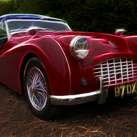 Buy canvas prints of triumph TR3 by Alan Tunnicliffe