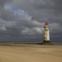 Buy canvas prints of Talacre Lighthouse by Alan Tunnicliffe