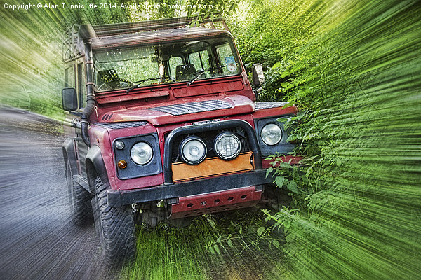 Rugged Adventure Land Rover Defender 4x4 Picture Board by Alan Tunnicliffe