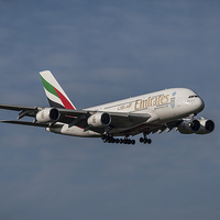 Buy canvas prints of  Airbus A380 by Alan Tunnicliffe