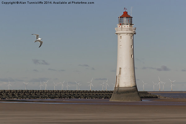  Perch Rock Lighthouse Picture Board by Alan Tunnicliffe