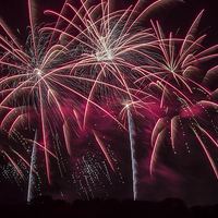Buy canvas prints of  Fireworks by Alan Tunnicliffe