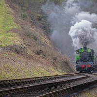 Buy canvas prints of  Steam Train by Alan Tunnicliffe