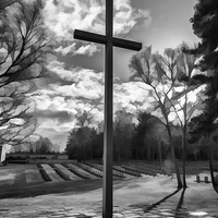 Buy canvas prints of  Cross of Remembrance by Alan Tunnicliffe