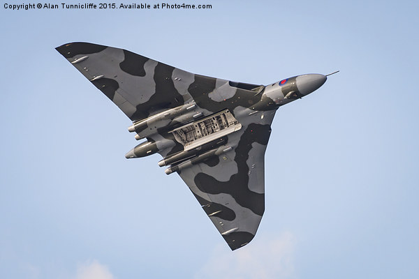  Avro Vulcan Bomber XH558 Picture Board by Alan Tunnicliffe