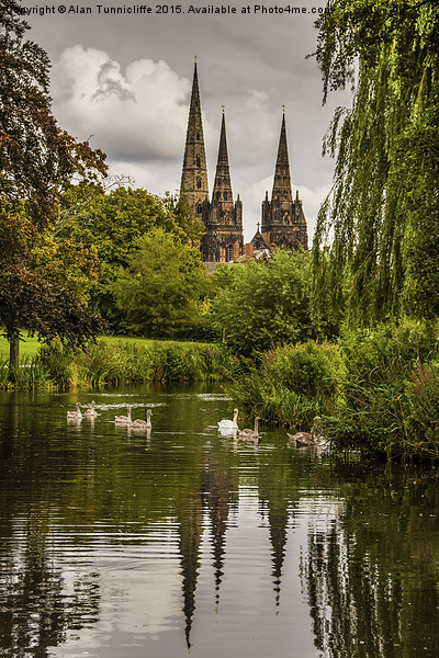  Lichfield Cathedral Picture Board by Alan Tunnicliffe