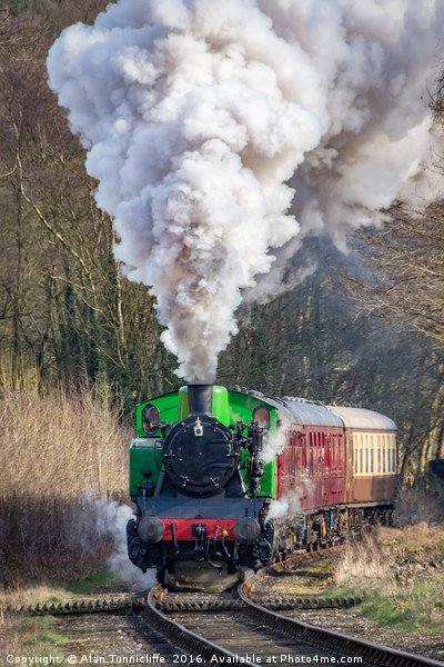Letting off steam Picture Board by Alan Tunnicliffe