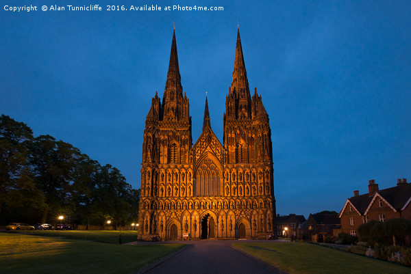 Lichfield cathedral  Picture Board by Alan Tunnicliffe