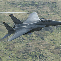Buy canvas prints of USAF f15 fighter by Alan Tunnicliffe