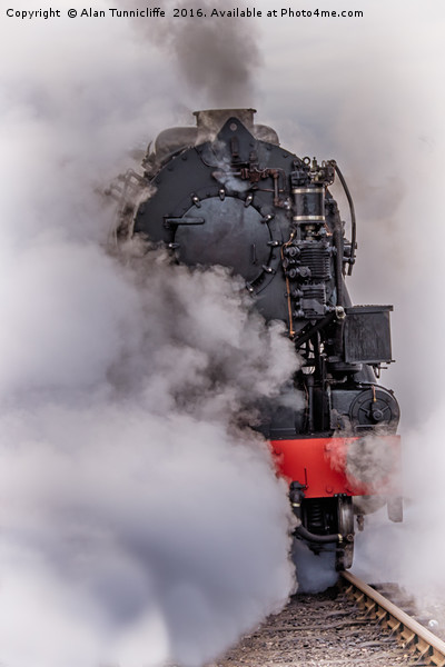 At full steam Picture Board by Alan Tunnicliffe