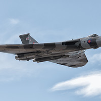 Buy canvas prints of Mighty Vulcan in Flight by Alan Tunnicliffe