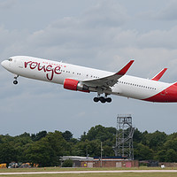 Buy canvas prints of Air Canada Rouge by Alan Tunnicliffe