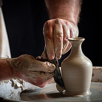 Buy canvas prints of Master potter by Alan Tunnicliffe