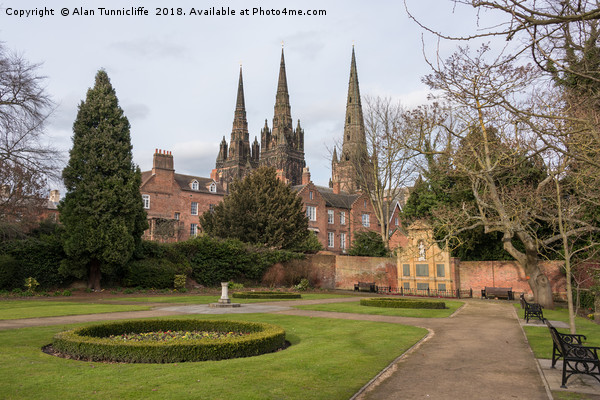 Lichfield cathedral Picture Board by Alan Tunnicliffe
