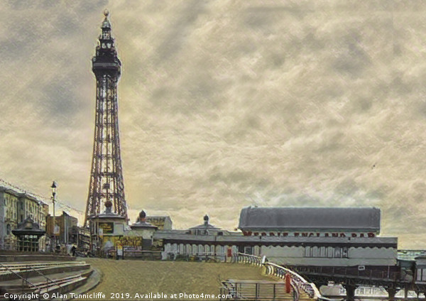 Blackpool tower Picture Board by Alan Tunnicliffe
