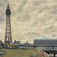 Buy canvas prints of Blackpool tower by Alan Tunnicliffe