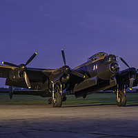 Buy canvas prints of Lancaster Bomber Just jane by Alan Tunnicliffe