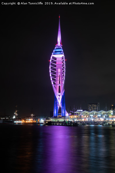 Spinnaker Tower Picture Board by Alan Tunnicliffe