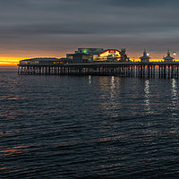 Buy canvas prints of Sunset over the pier by Alan Tunnicliffe