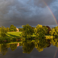 Buy canvas prints of sunlight and rainbow by Alan Tunnicliffe