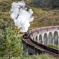 Buy canvas prints of The Jacobite steam train by Alan Tunnicliffe