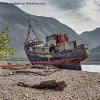 Buy canvas prints of Corpach shipwreck by Alan Tunnicliffe