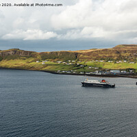 Buy canvas prints of Ferry leaving Uig by Alan Tunnicliffe