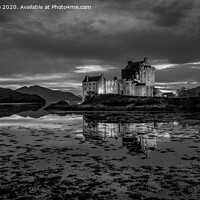 Buy canvas prints of A Magical Night at Eilean Donan Castle by Alan Tunnicliffe