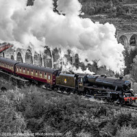 Buy canvas prints of Magical ride on the Jacobite steam train by Alan Tunnicliffe