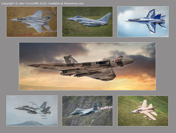 Military aircraft Picture Board by Alan Tunnicliffe