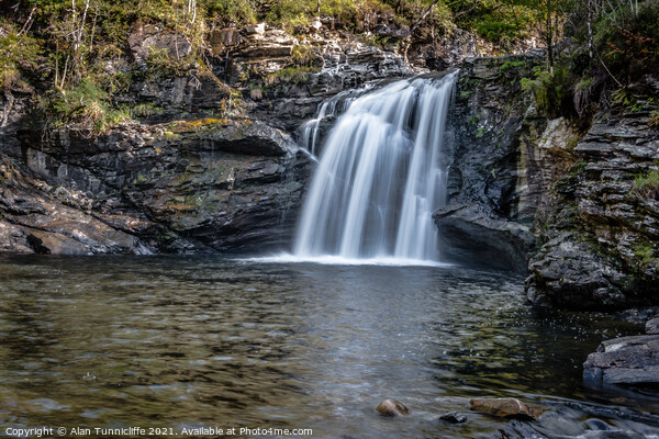 The falls of Falloch Picture Board by Alan Tunnicliffe