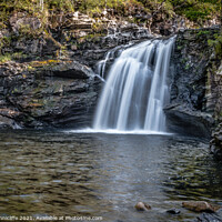 Buy canvas prints of The falls of Falloch by Alan Tunnicliffe