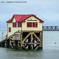Buy canvas prints of victorian mumbles lifeboat station by Alan Tunnicliffe