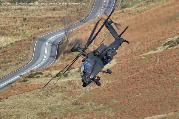 AH-64E Apache helicopter Picture Board by Alan Tunnicliffe