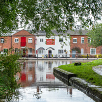 Buy canvas prints of The Swan at Fradley junction by Alan Tunnicliffe