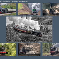 Buy canvas prints of Steam Train collage by Alan Tunnicliffe