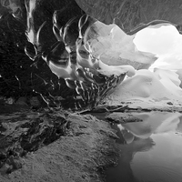 Buy canvas prints of Ice cave by David Howes