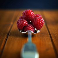 Buy canvas prints of Delicious raspberries by Rachael Drake