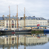 Buy canvas prints of Cherbourgh Harbour Normandy France by Susan Sanger