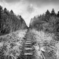 Buy canvas prints of The Abandoned Track by Christine Smart