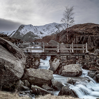 Buy canvas prints of Icy Waters at Rhaeadr Idwal by Christine Smart