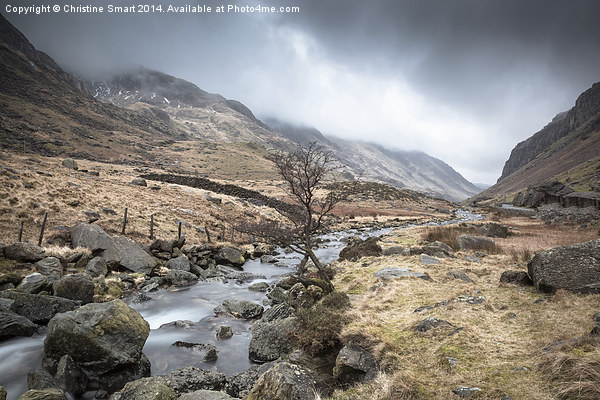  Afon Nant Peris, Snowdonia Picture Board by Christine Smart