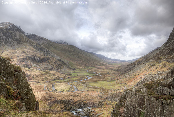  Nant Ffrancon Valley Picture Board by Christine Smart